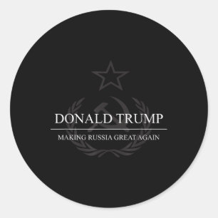 Anti-Trump macht Russland wieder großartig Runder Aufkleber