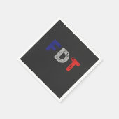 Anti Trump Maga FDT Widerstandskraft gegen Demokra Serviette (Ecke)