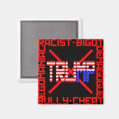 Anti Trump Magnet (Vorderseite/Rückseite)
