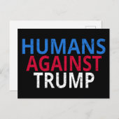 Anti-Trump - Menschen gegen Trump Postkarte (Vorne/Hinten)