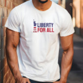 Anti-Trump-Merch-Protestflagge - blauer roter T - T-Shirt