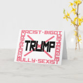 Anti-Trump-Mitteilungskarten Karte (Gelbe Blume)