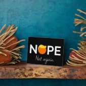 Anti-Trump - Nein, nicht wieder I Fotoplatte (Seite)