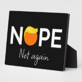 Anti-Trump - Nein, nicht wieder I Fotoplatte (Seite)