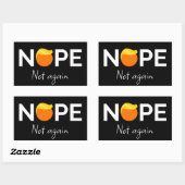 Anti-Trump - Nein, nicht wieder I Rechteckiger Aufkleber (Blatt)