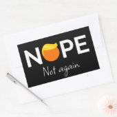 Anti-Trump - Nein, nicht wieder I Rechteckiger Aufkleber (Umschlag)