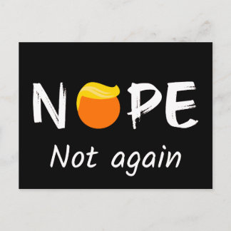 Anti-Trump - Nein, nicht wieder II Feiertagspostkarte