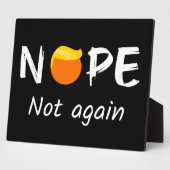 Anti-Trump - Nein, nicht wieder II Fotoplatte (Seite)