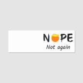 Anti-Trump - Nein, nicht wieder II Namensschild (Vorderseite)