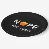 Anti-Trump - Nein, nicht wieder II Pappteller (Schrägansicht)