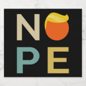 Anti-Trump - Neue Ausgabe III Alkoholflaschenetikett (Einzelnes Label)