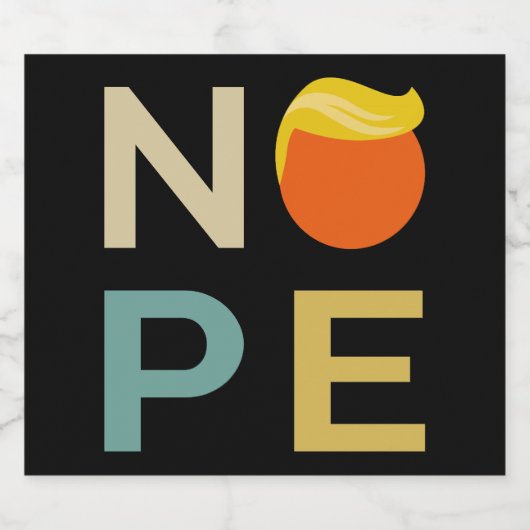 Anti-Trump - Neue Ausgabe III Alkoholflaschenetikett (Einzelnes Label)