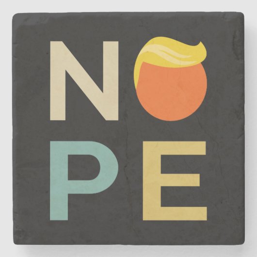 Anti-Trump - Neue Ausgabe III Steinuntersetzer (Vorderseite)