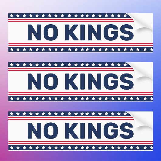 Anti Trump No Kings Protest Resist Autoaufkleber