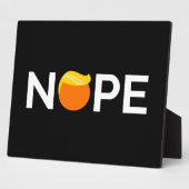 Anti-Trump - Nope Edition Fotoplatte (Seite)