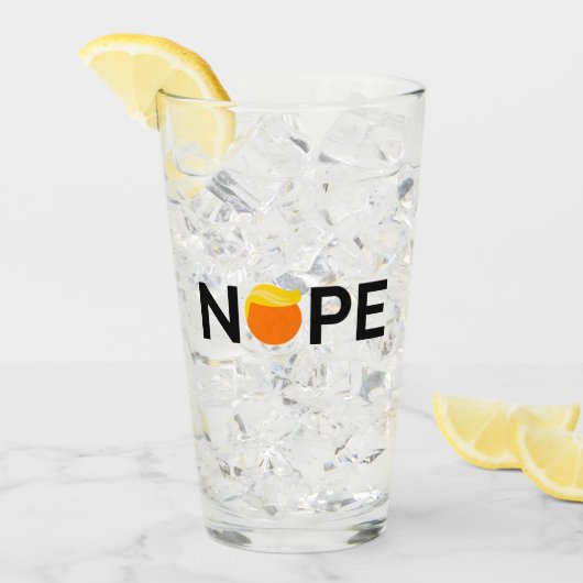 Anti-Trump - Nope Edition Glas (Vorderseite Ice)