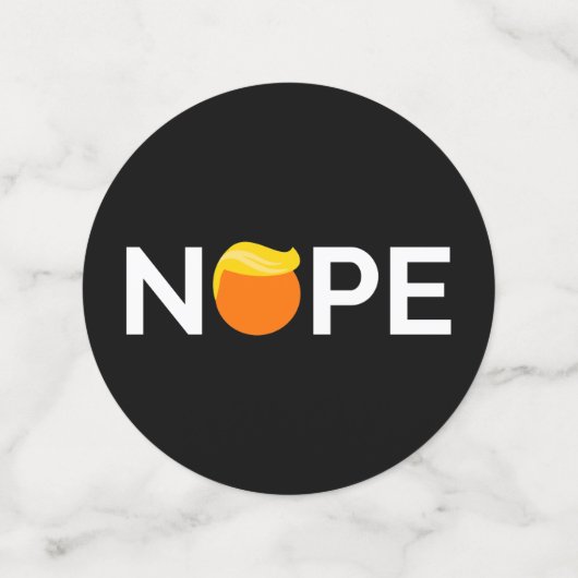 Anti-Trump - Nope Edition Konfetti (Mittel Rückseite)