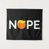 Anti-Trump - Nope Edition Wandteppich (Vorderseite (Horizontal))