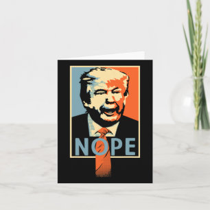 Anti-Trump-Nope-Poster-Widerstandsszenario Karte