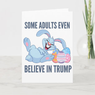 Anti-Trump-Osterhase lacht über Politik  Karte