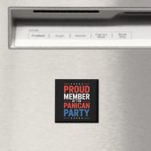 Anti-Trump-Panikan-Partei  Magnet (In Situ (Geschirrspüler))