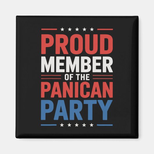 Anti-Trump-Panikan-Partei  Magnet (Vorne)