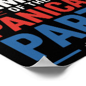 Anti-Trump-Panikanpartei Poster (Ecke)