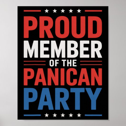 Anti-Trump-Panikanpartei Poster (Vorne)