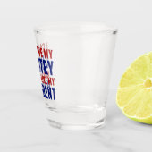 Anti Trump Patriotic nicht mein Präsident Schnapsglas (Rechts)