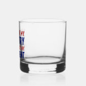 Anti Trump Patriotic nicht mein Präsident Whiskyglas (Links)