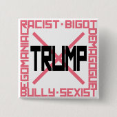 Anti-Trump Pink Button (Vorderseite)