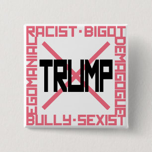 Anti-Trump Pink Button