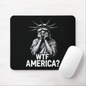 Anti-trump Political And Democracy Wtf America 2 Mousepad (Mit Mouse)