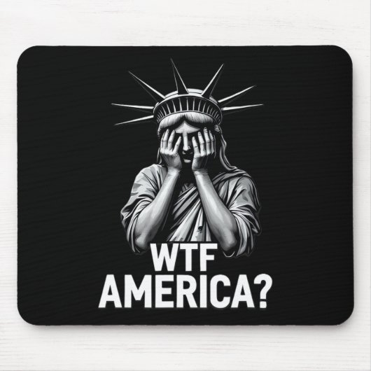 Anti-trump Political And Democracy Wtf America 2  Mousepad (Vorne)