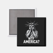 Anti-Trump-Politik und Demokratie im Westen Amerik Magnet (Vorderseite/Rückseite)