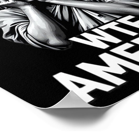 Anti-Trump-Politik und Demokratie im Westen Amerik Poster (Ecke)