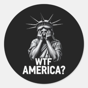 Anti-Trump-Politik und Demokratie im Westen Amerik Runder Aufkleber