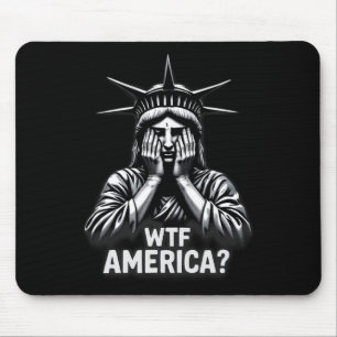 Anti-Trump Politik und Demokratie Wtf Amerika 3 Mousepad