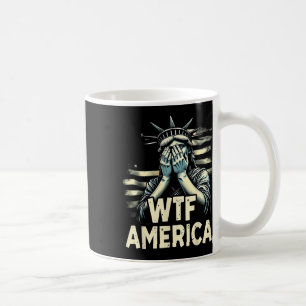 Anti-Trump Politik und Demokratie Wtf Amerika Kaffeetasse