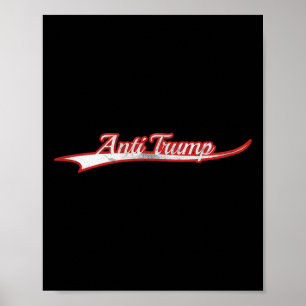 Anti-Trump-Politik-Widerstand Vintage-Varsity-Dist Poster