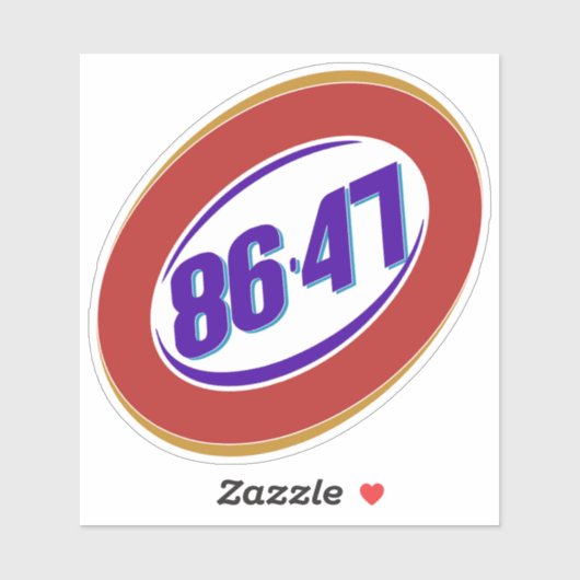 Anti-Trump-politische Meinung Aufkleber (Blatt)