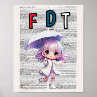 Anti Trump print (Wörterbuchseite) Poster