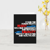 Anti Trump Protest Human Rights Resist Karte (Gelbe Blume)