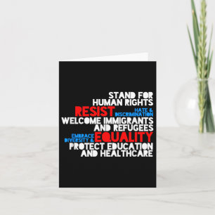 Anti Trump Protest Human Rights Resist Karte