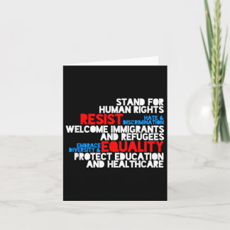 Anti Trump Protest Human Rights Resist Karte