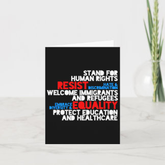 Anti Trump Protest Human Rights Resist Karte