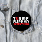 Anti-Trump-Protest-Slogan schwarz rot Button (Beispiel)