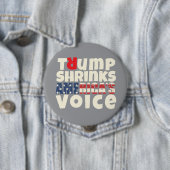 Anti-Trump-Protestmotto rot Button (Beispiel)