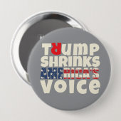 Anti-Trump-Protestmotto rot Button (Vorne & Hinten)