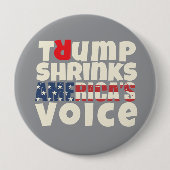 Anti-Trump-Protestmotto rot Button (Vorderseite)